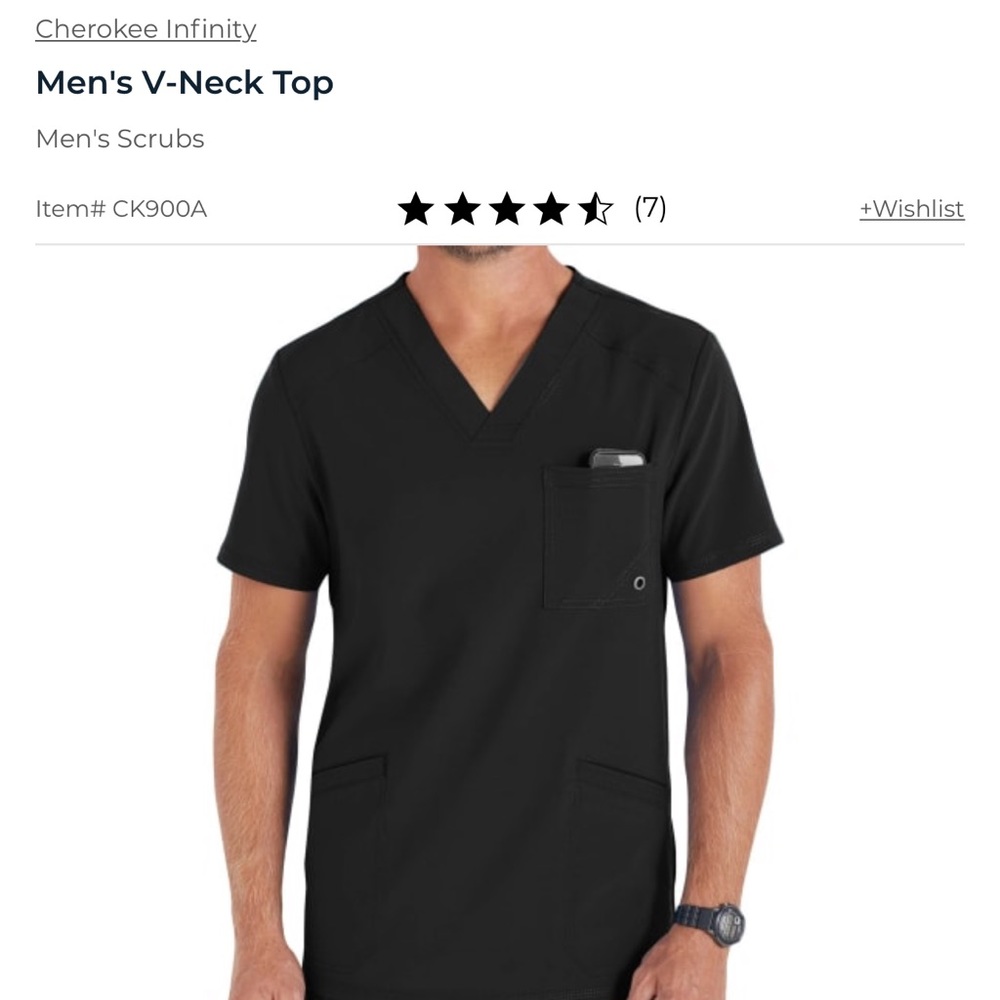 Cherokee Infinity Scrub Top